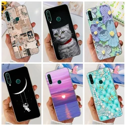 For Huawei Y6P Case 2020 Cute Cartoon Astronaut Silicone Funda Shockproof Cover For Huawei Y5P Y7P 2020 ART-L28 Y 6P Soft Bumper