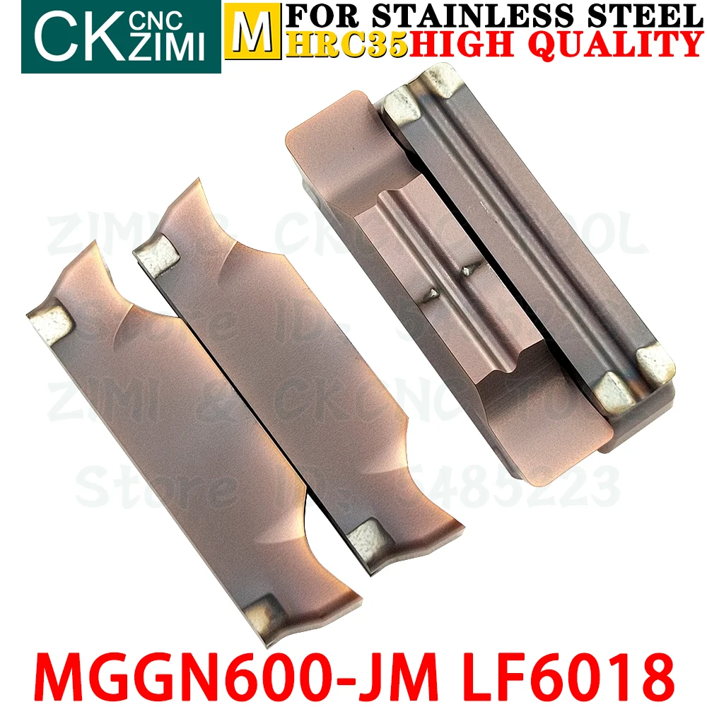 MGGN600-JM LF6018 MGGN 600 JM LF6018 6mm fine grinding Carbide Sisipan Cutting grooving Sisipan alat MGMN600 MGGN600 JM LF6018 CNC mekanik Logam Bubut Alat untuk Stainless Steel