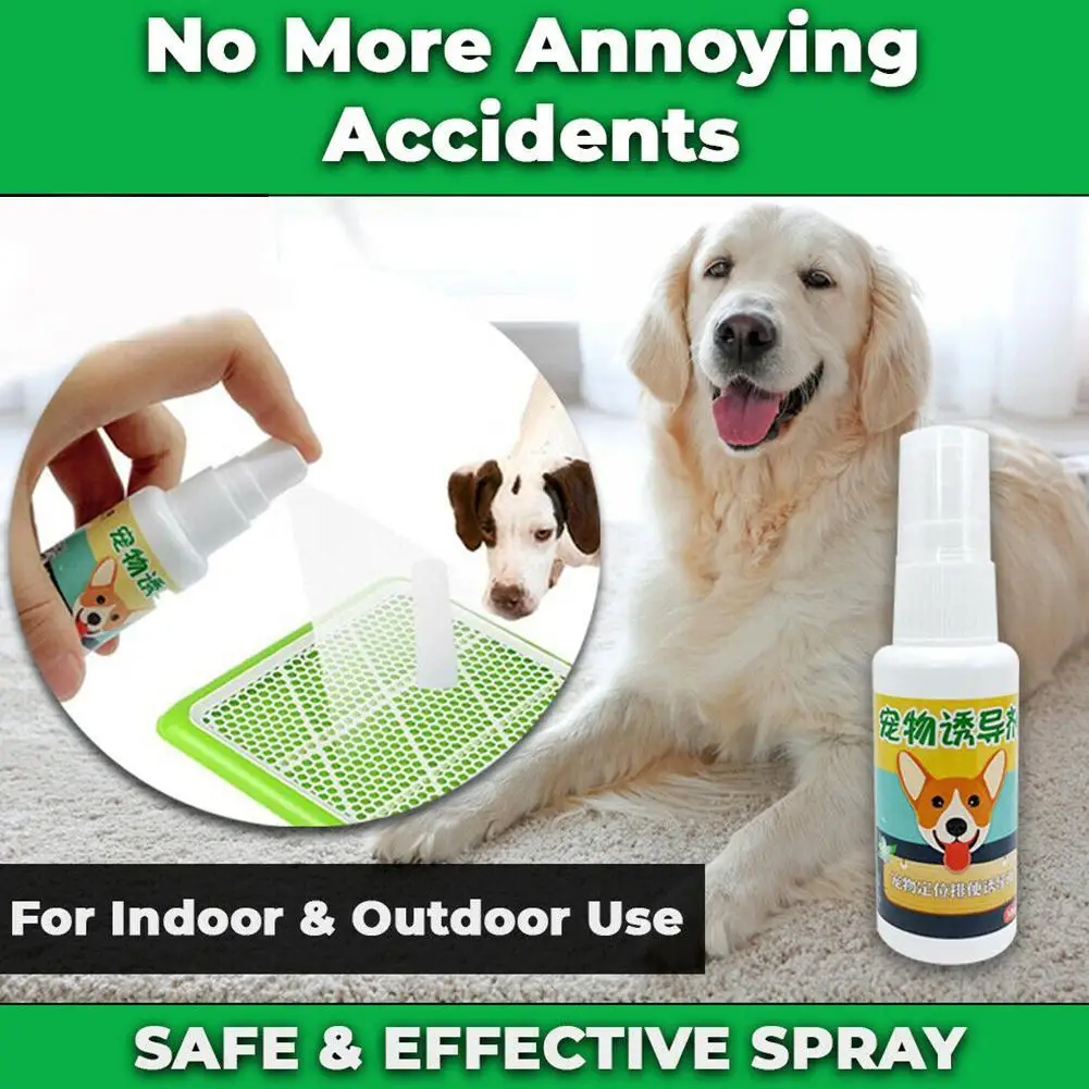 30ml Pet Dog Spray Toilet Training Inducer Dog Props Inducer Dogs Puppy Pad Doggy Pee Toilet Defecation For Puppy Pet Supplies