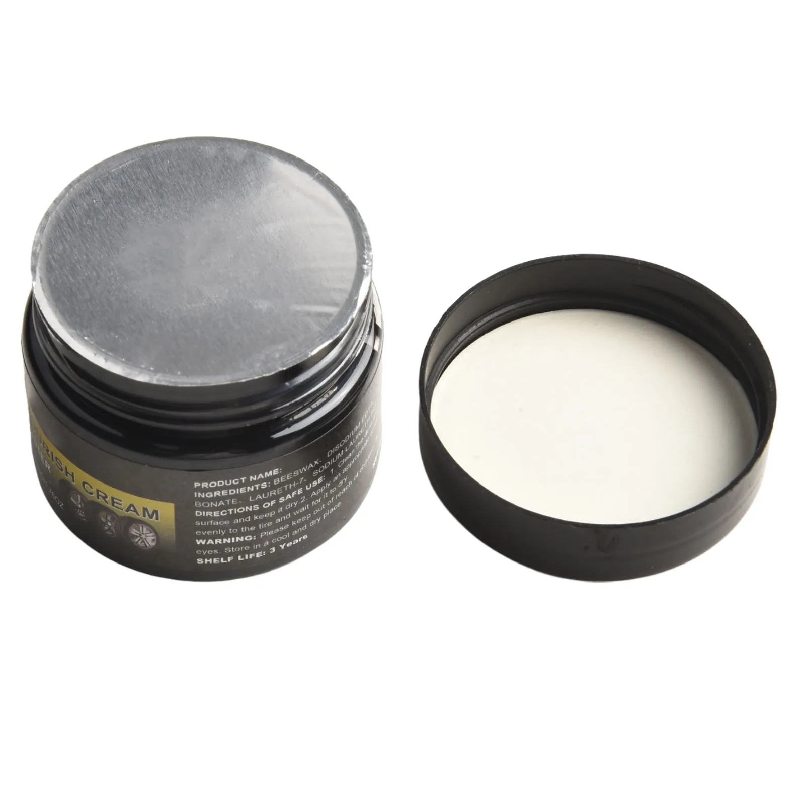 Car Tire Retreading Wax Cream for Black Tire Shine and Dirt Resistance with Quick Application and Long-Lasting Finish