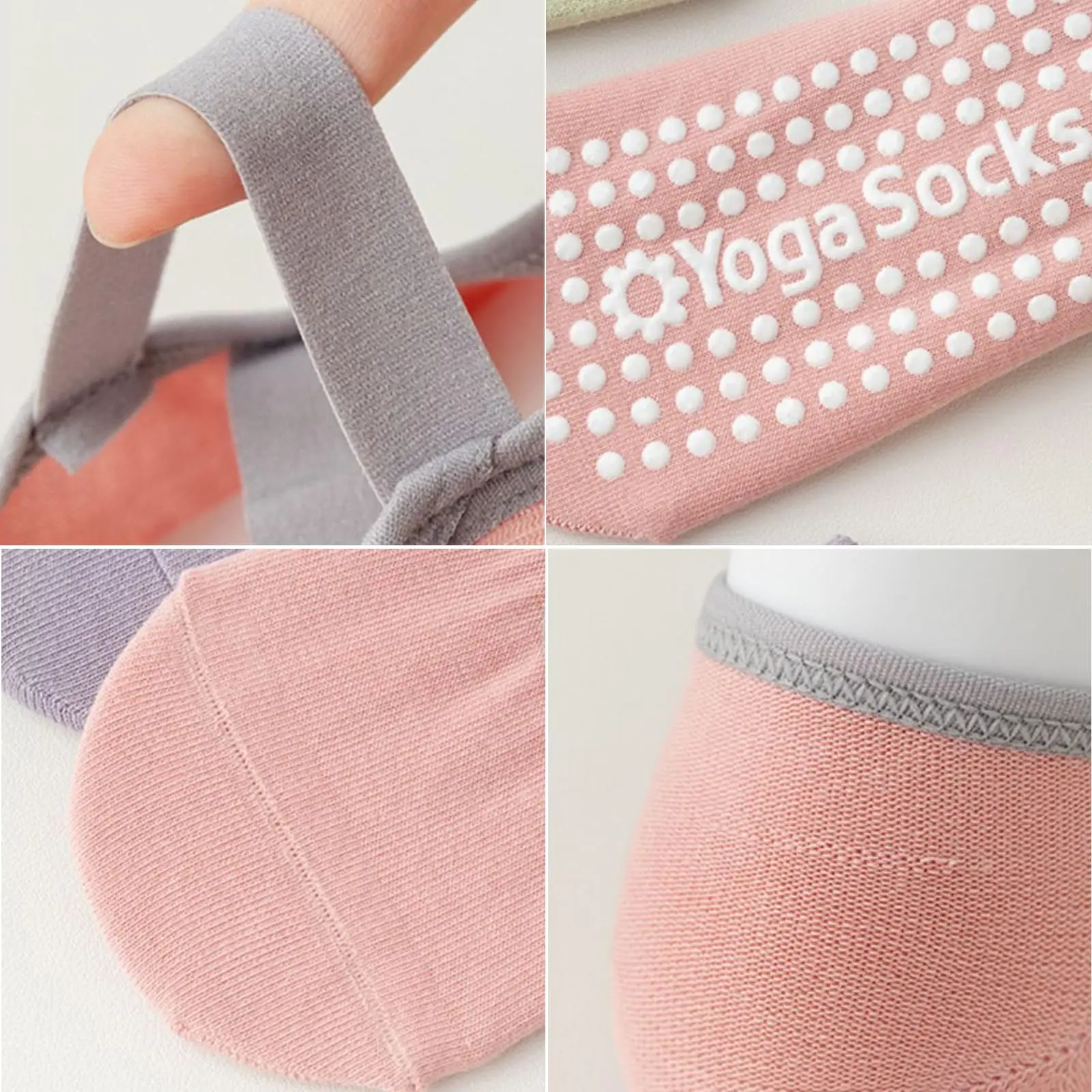 Women Professional Pilates Socks Anti-Slip Breathable Backless Yoga Socks Ankle Ladies Ballet Dance Sports Socks for Fitness Gym