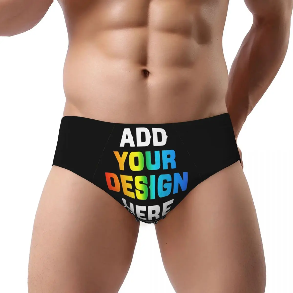 Custom Men's Personalized Custom Add Your Name Panties Underwear Male Comfort Customized Photo Logo or Text Briefs Underpants