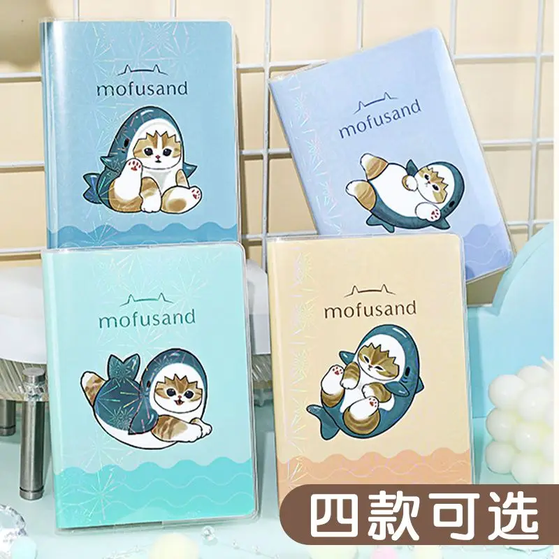 Cute Mofusand Shark Cat Series B5 Notebook Cartoon Pvc Soft Cover Notepad Student Portable Journal School Office Stationery Gift