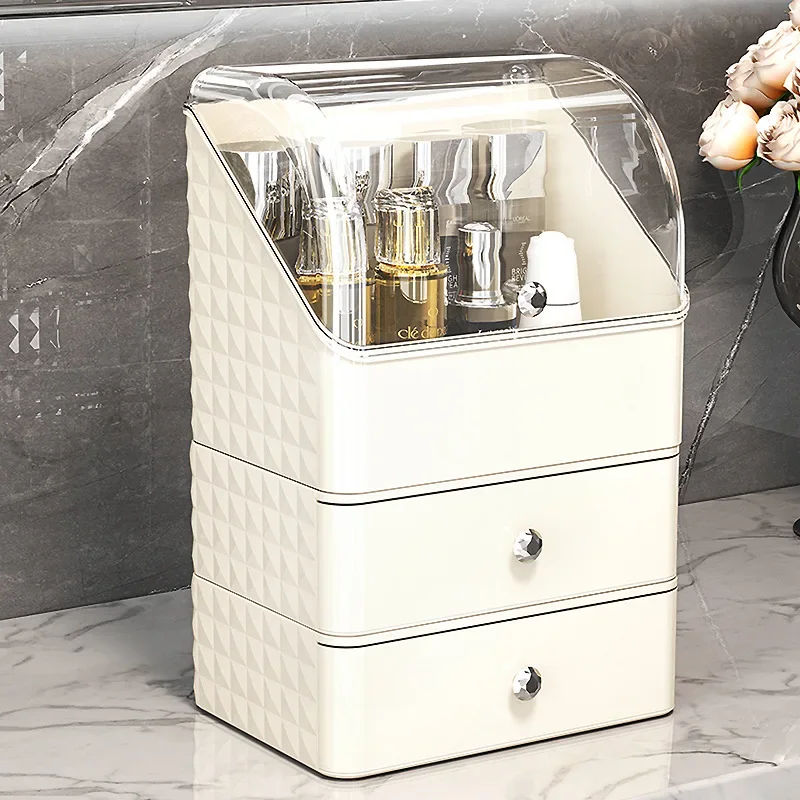 Yimijia cosmetics storage box storage box high-end light luxury desktop makeup box drawer-style dustproof storage rack