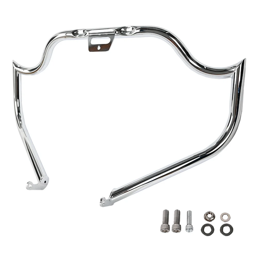 

Chrome Sharp Engine Guard Solid Steel Protector Pumper for Harley Softail 2018-Later except FXDRS Motorcycle Accessories