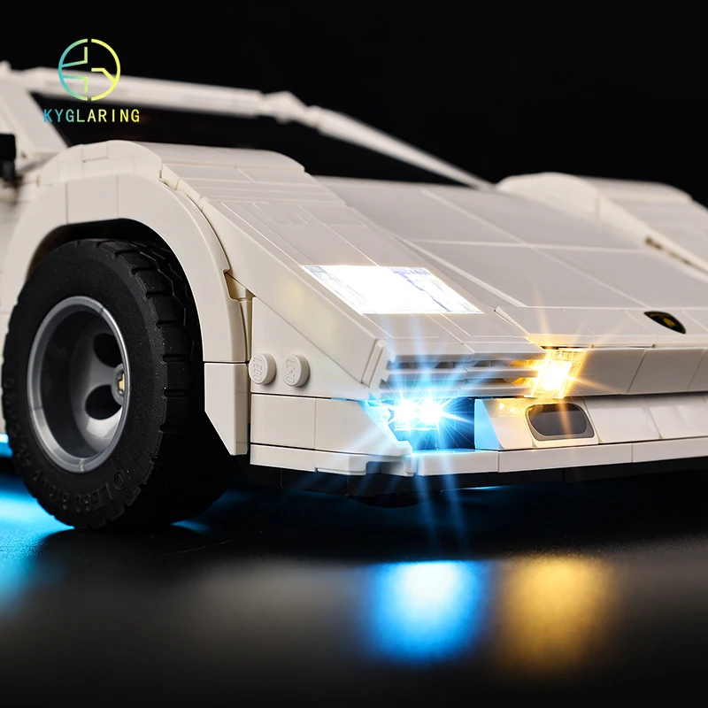 LED Light Kit For 10337 Lamborghinies Countach 5000 Quattrovalvole DIY Toys Set (Not Included Building Blocks)