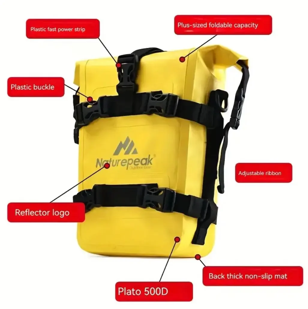 Waterproof Motorcycle Bumper Bag MARKROYAL PVC Riding Frame Bag Multi Function Motorbike Dry Bag for Outdoor