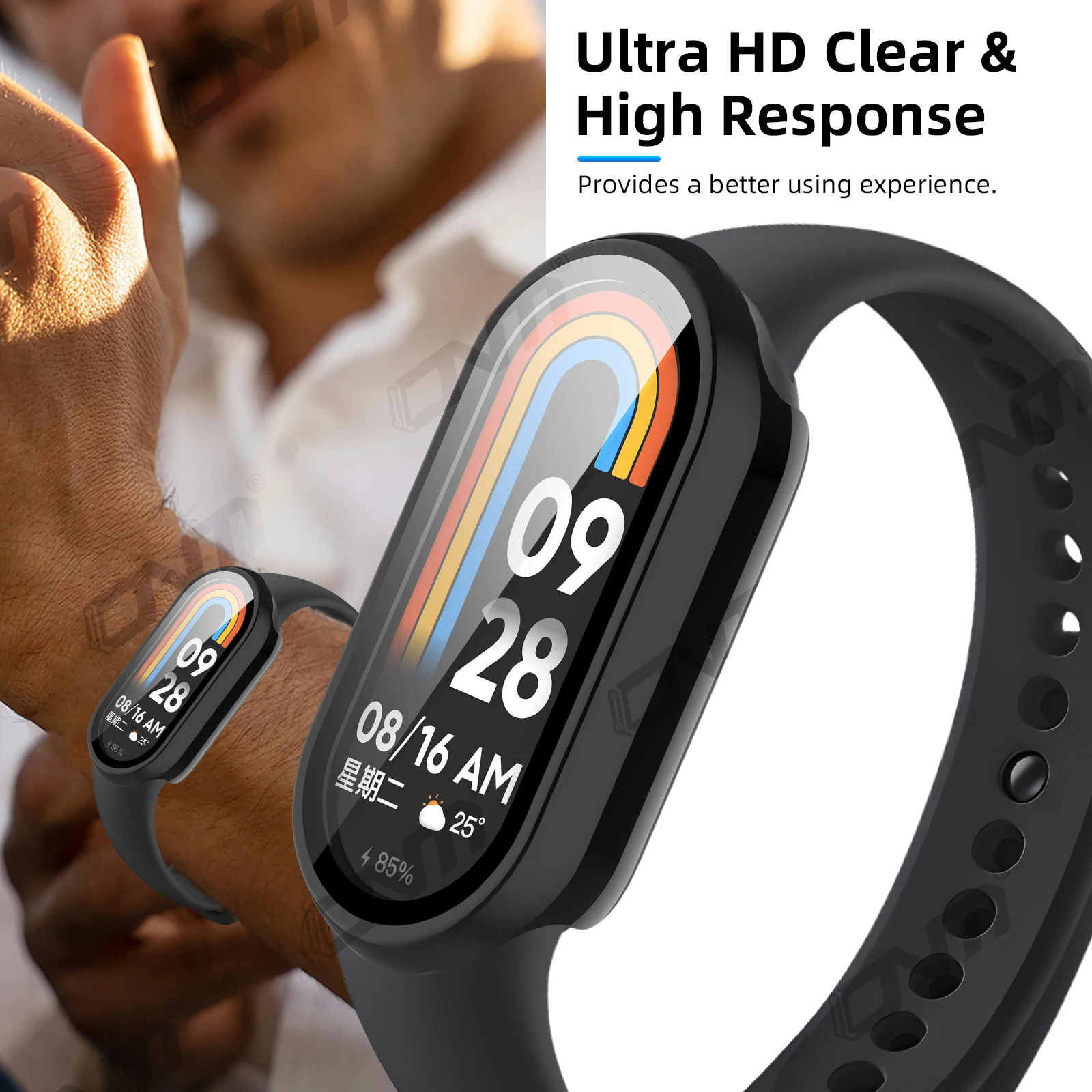 Xiaomi Mi Band 10 용 유리 + 케이스 강화 유리 화면 보호기 및 Mi Ban... - 5