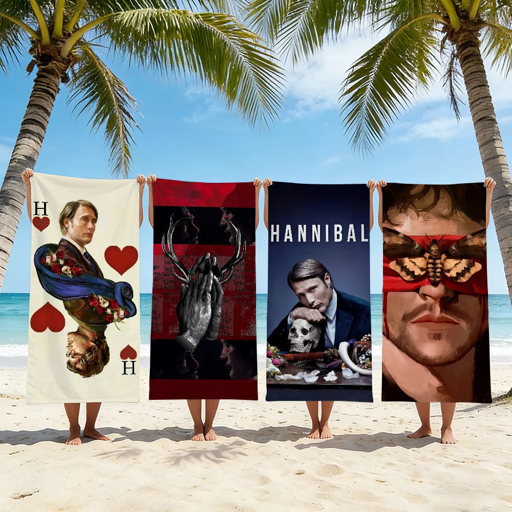 Horror Movie H-Hannibal Towel For Swim Yoga Gym Quick Drying Soft and skin-friendly Beach Towels All-Season