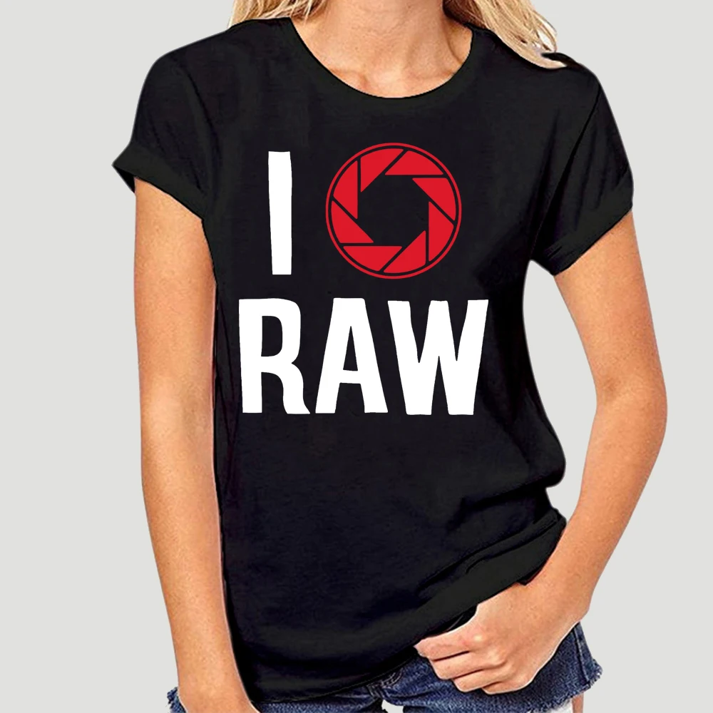 I Shoot Raw T-Shirt - Photography Photographer Camera Wedding Birthday Gift Top Free Shipping Tee Shirt men summer tshirt 2511X