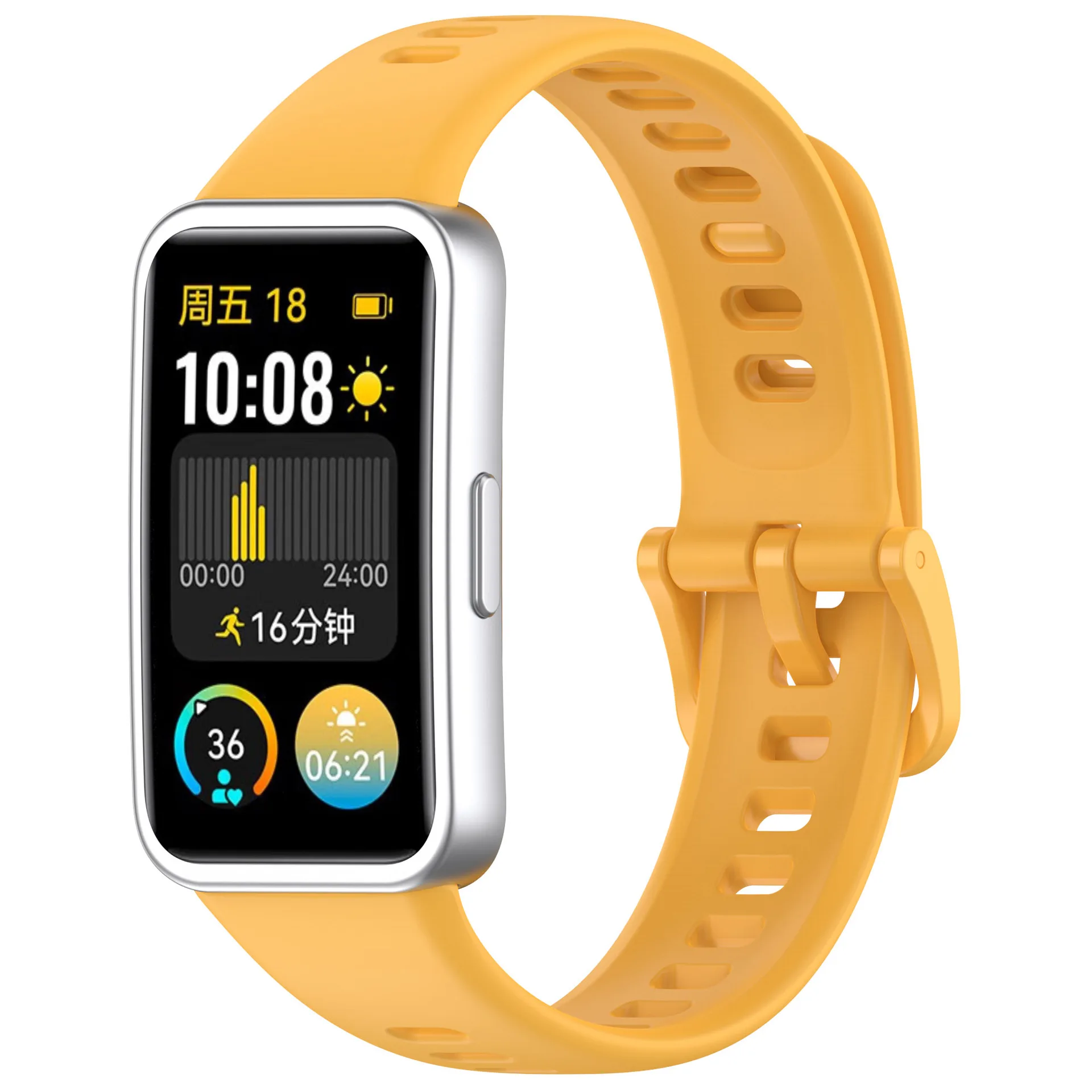 Official Same Silicone Strap for Huawei Band 9 ,Watchband with smooth nail buckle wristband