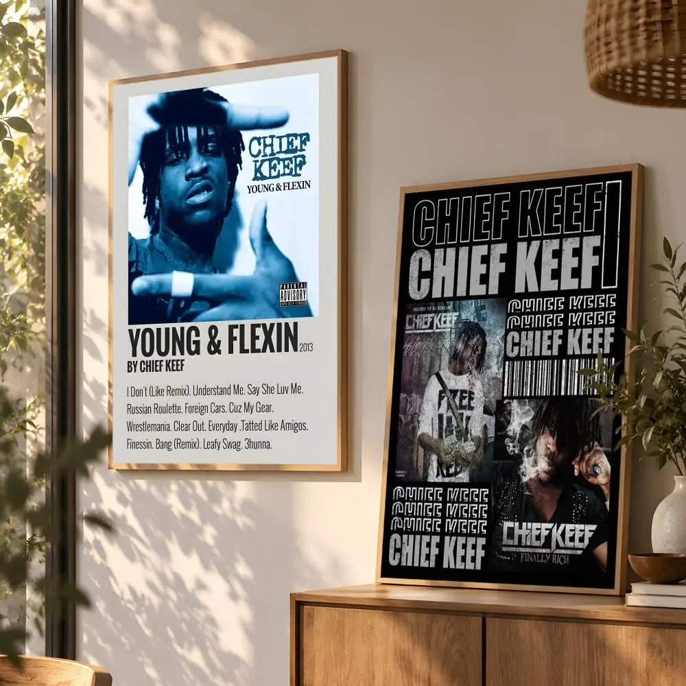American Hip Hop Rapper C-Chief KeefS Poster Wall Art Home Decor Living Room Bedroom Office Dorm Apartment Gift