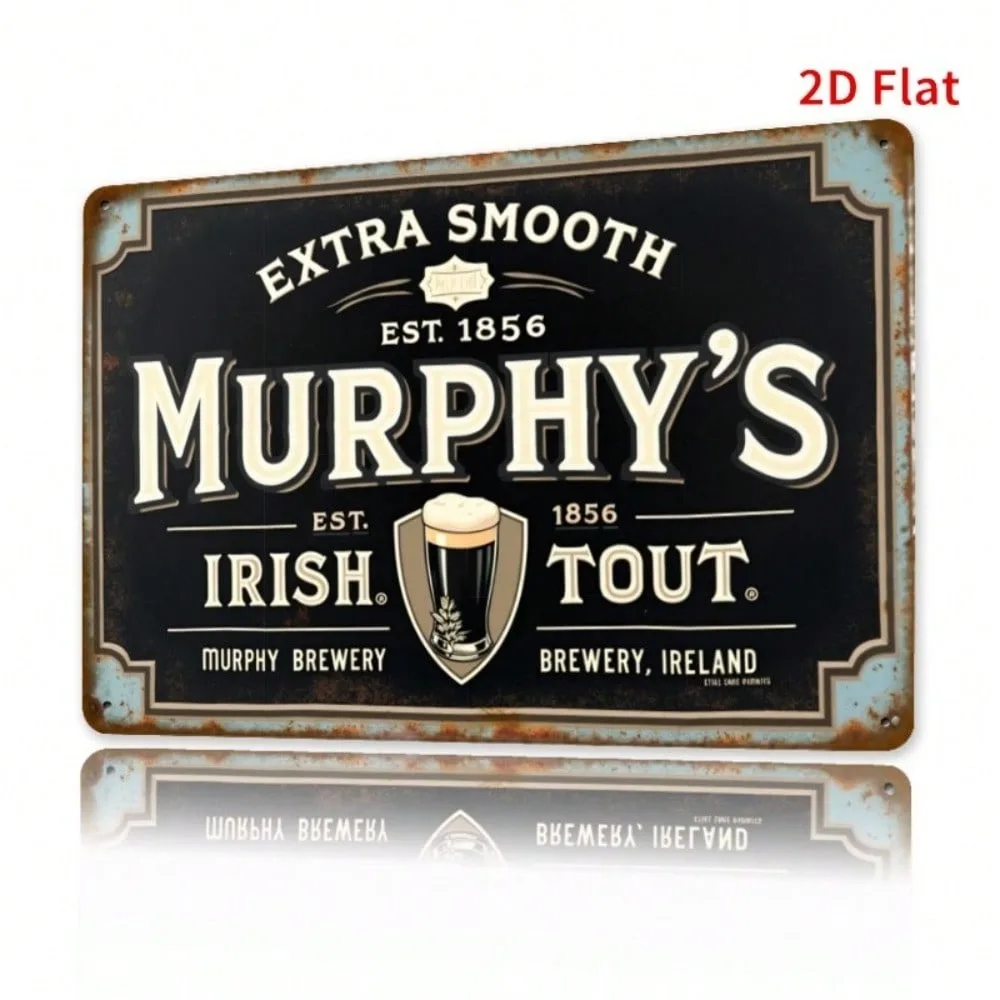 Vintage 8x12 pulgadas Irish Stout Pub letrero de Metal decoración de pared Retro para el hogar Bar cocina garaje hombre cueva regalo