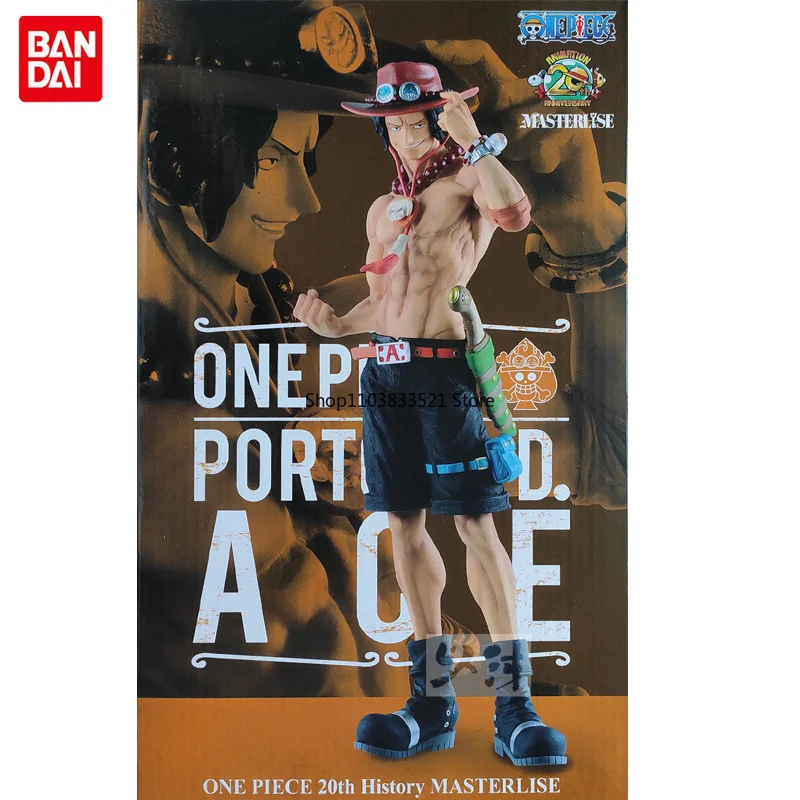 

BANDAI Original Ichiban Kuji ONE PIECE 20th History MASTERLISE Portgas·D· Ace Action Figures Model Desktop Decorate
