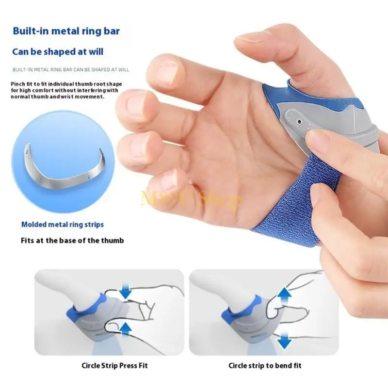 M89F Thumb Brace For Wrist Support And Joint Stability With Breathable Sleeve For Daily Activities Right Left Hand