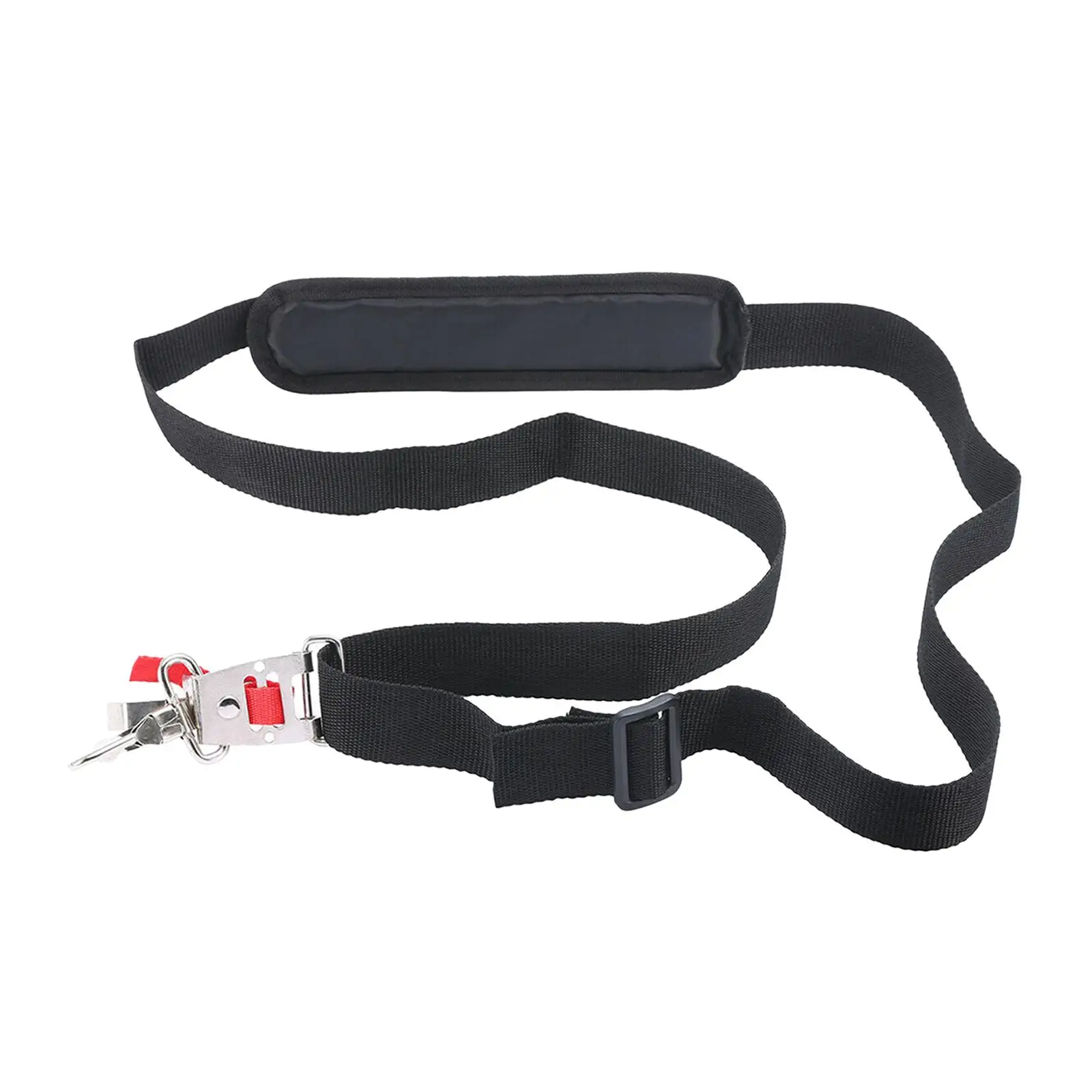 Single Strimmer Shoulder Harness Soft Quick Release Lawn Mower Strap for Brush Cutter Lawn Mower Brushcutters Parts Black