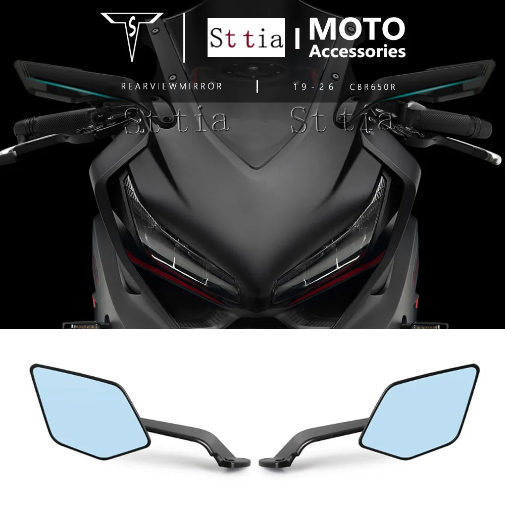 2025 New CBR650R Rearview Mirror For Honda CBR 650R CBR650 R 2019-2024 Motorcycle Rear View Mirrors Adjustable Aluminum Mirror