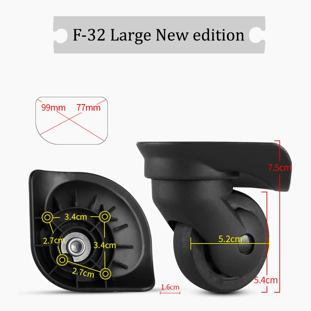 Suitable For Benlun F-32 Luggage Universal wheel Running wheel Universal Wheel Samsonite Travel Luggage Accessories Wheels