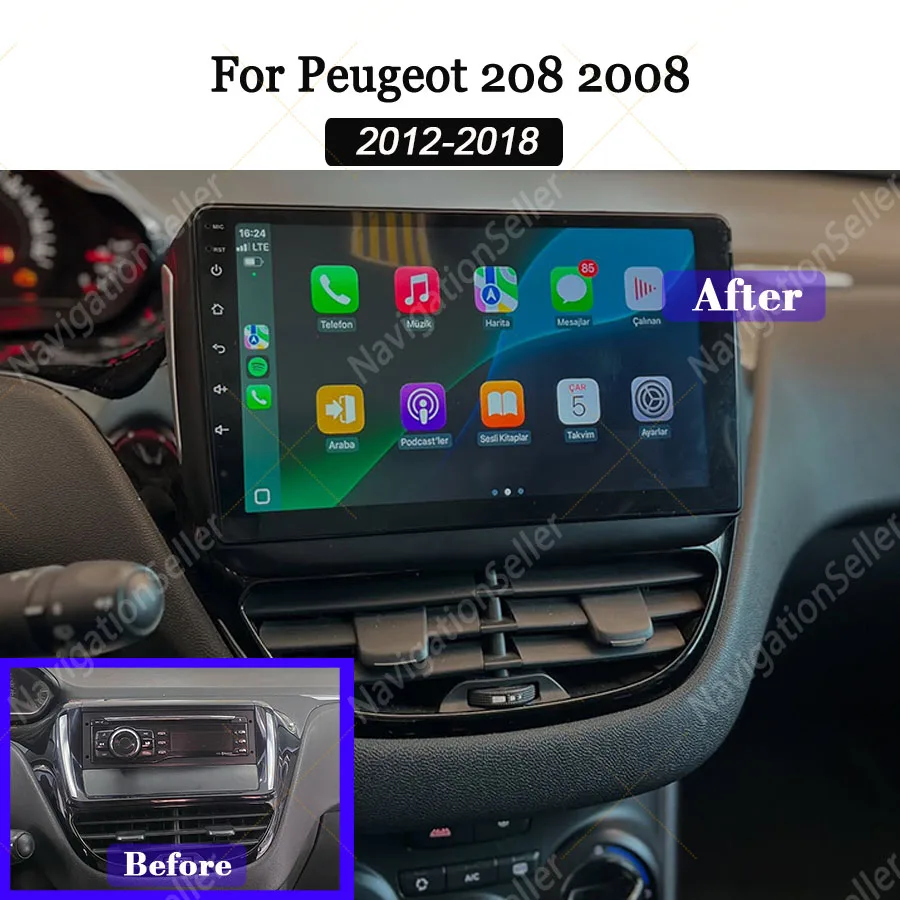 

Car Stereo For Peugeot 208 2008 2010 2012 2013 2014 2015 2016 2017 2018 Radio Screen Gps Navigation Android Head Unit Multimedia