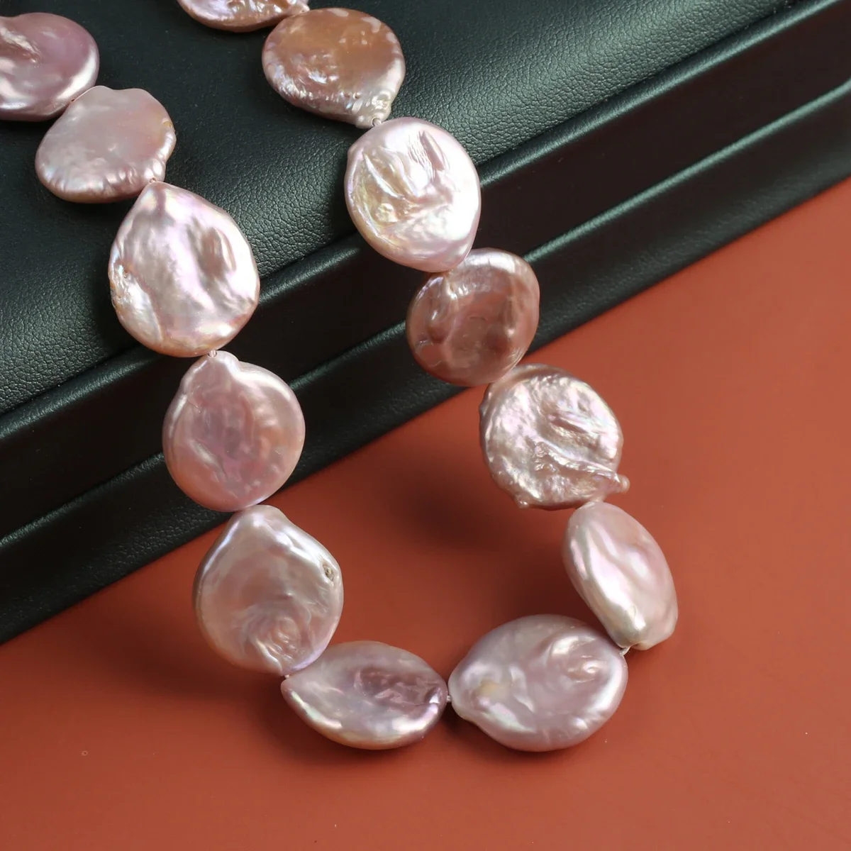 Natural Baroque Pearl Beads Button Shape Loose Purple Hole Bead for Jewelry Making Diy Women Necklace Bracelet Accessories