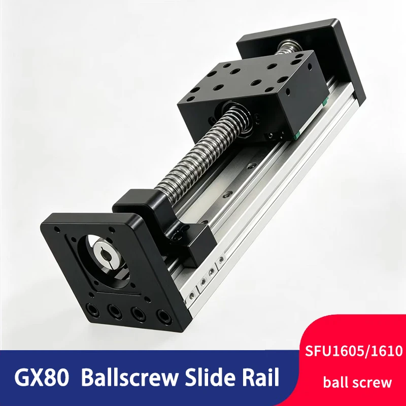 

Free Shinping 50-800MM Effective Stroke Sfu 1605 1610 Ballscrew 16mm Linear Guide Slide Motion Rail Table CNC 3D Printer