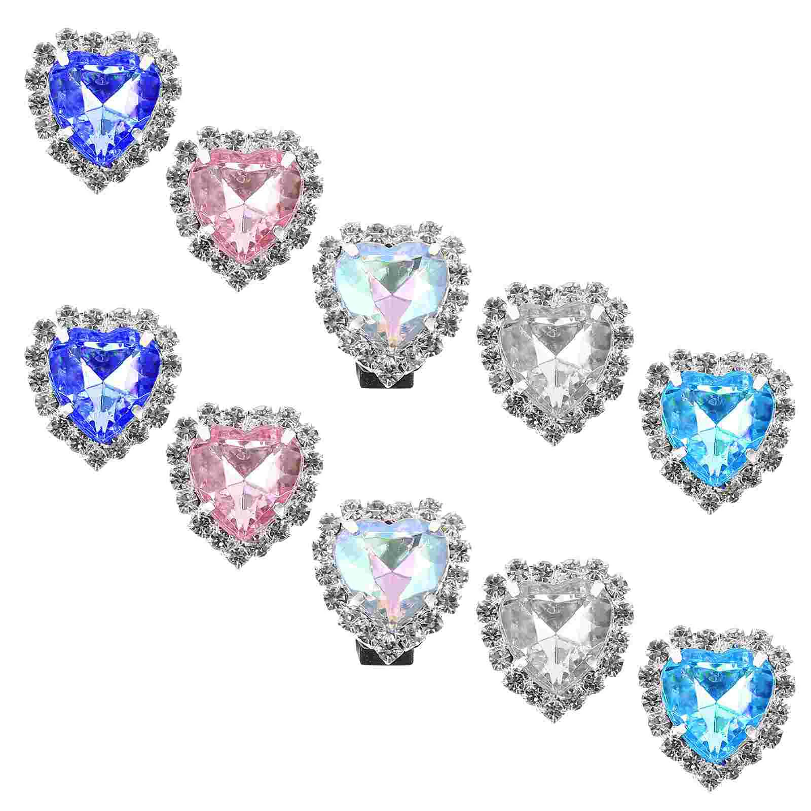 

12 Pcs Shoe Buckle DIY Charm Clips Rhinestones Shoelaces Jewelry Decoration Glass Charms Women's Sneakers