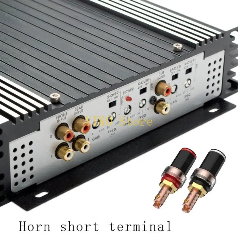 K32C 4Pcs Speaker Terminals Binding Post for Banana Plug Connectors Terminals Socket