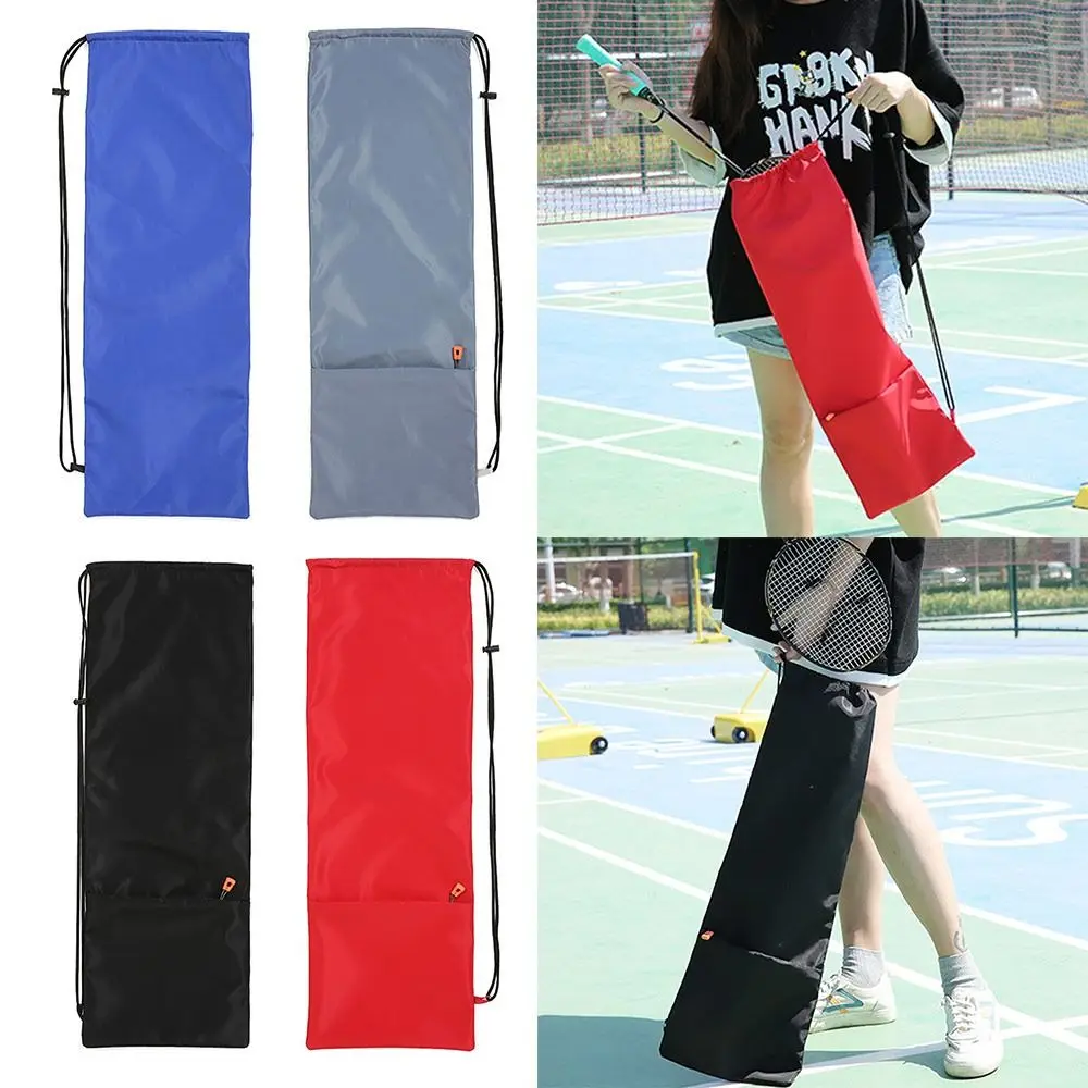 Waterproof Badminton Rackets Bag Soft Thickened Racquet Pouch Cover Portable Wear-resistant Protective Sleeve