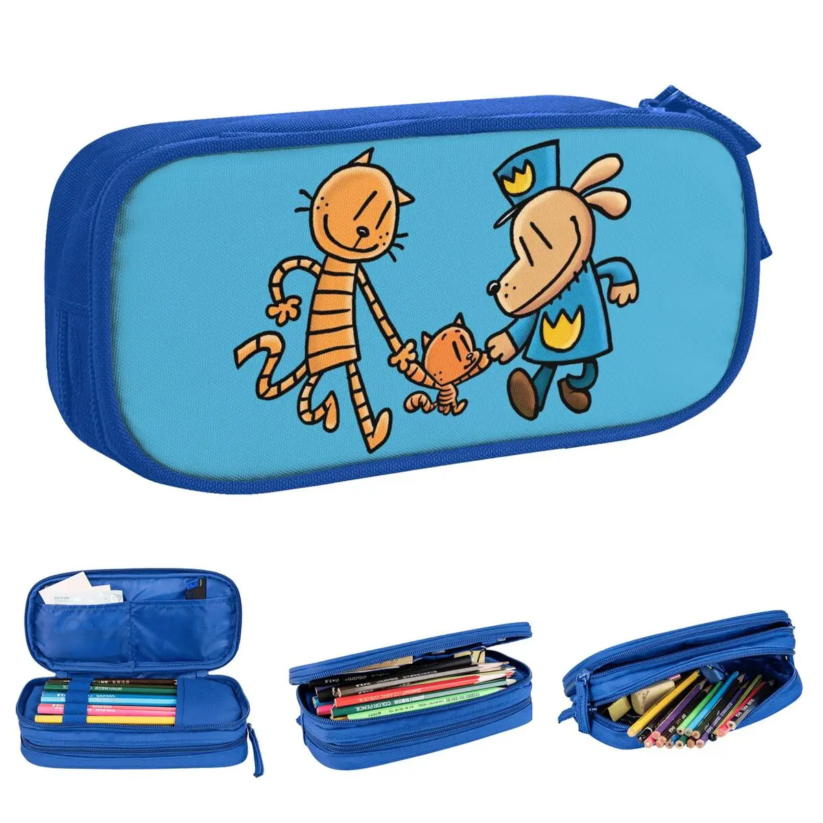 Lovely Dog Man Dogman Movie Comic Pencil Cases Cartoon Animals Pencilcases Pen for Girl Boy Bags School Supplies Accessories