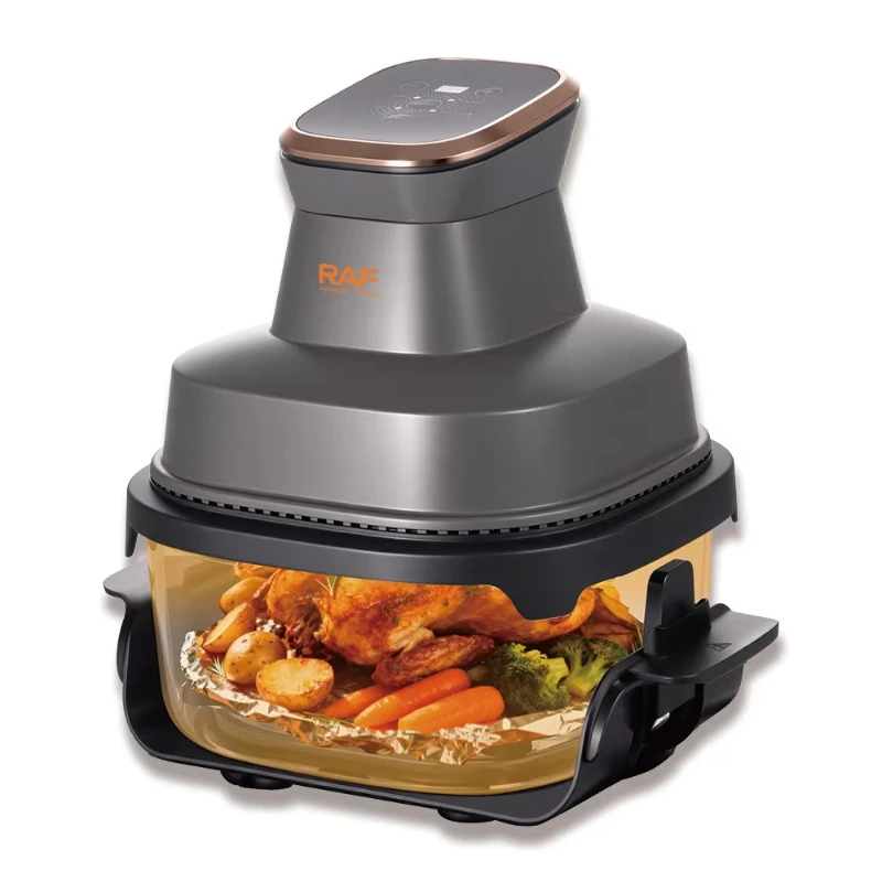 1500W Heißluftfritteuse 2-in-1 mit 360-Grad-Luftzirkulation und 4,0-Liter-Kapazität, geeignet für den Heimgebrauch.