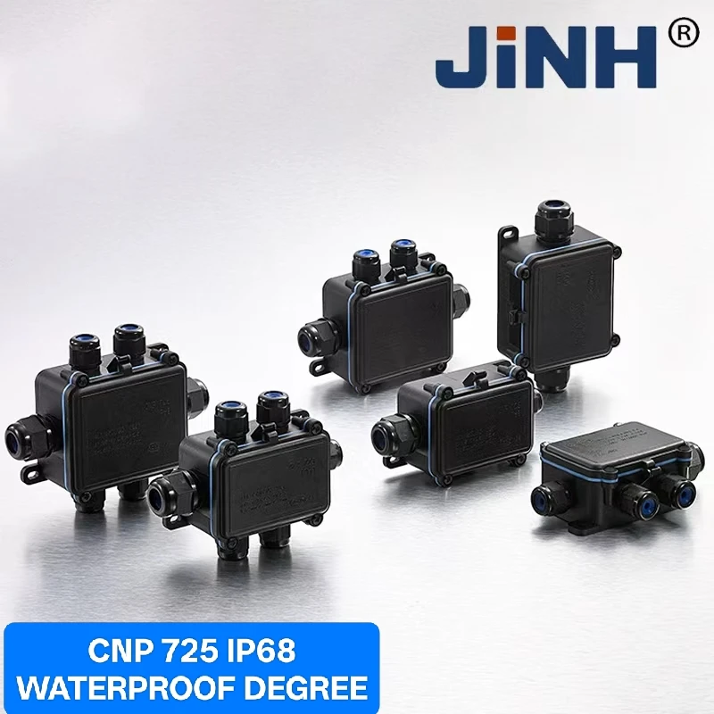 

IP68 электрический кабель, разъем провода, наружная пластиковая водонепроницаемая распределительная коробка, герметичная соединительная коробка с клеммой CNP725, 6 отверстий