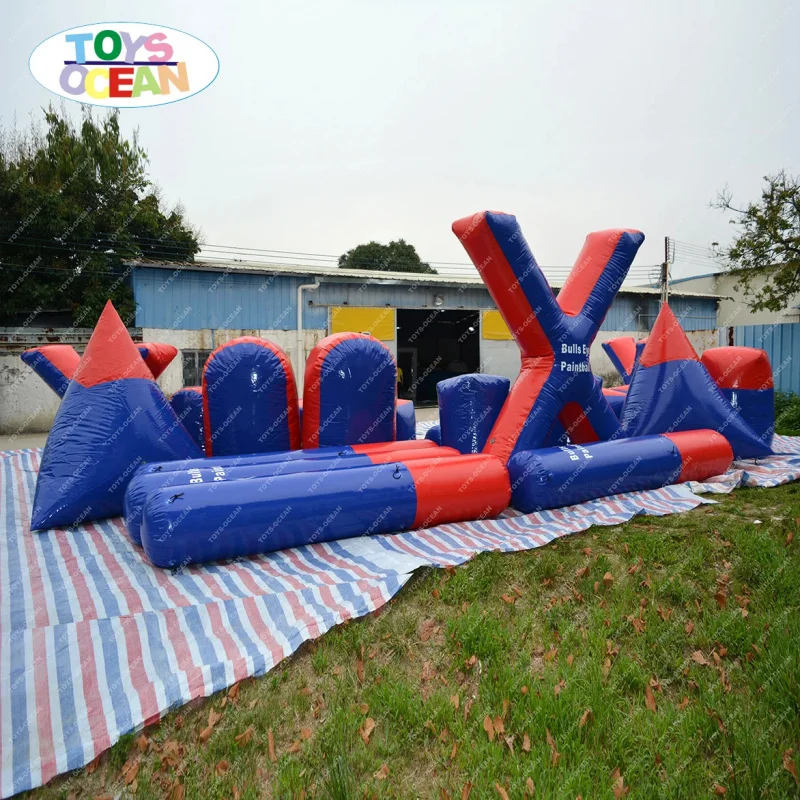 Custom Professional Competition Inflatable Bunkers, Easy to Set up for Foam Archery Games and Paintball Ranges.