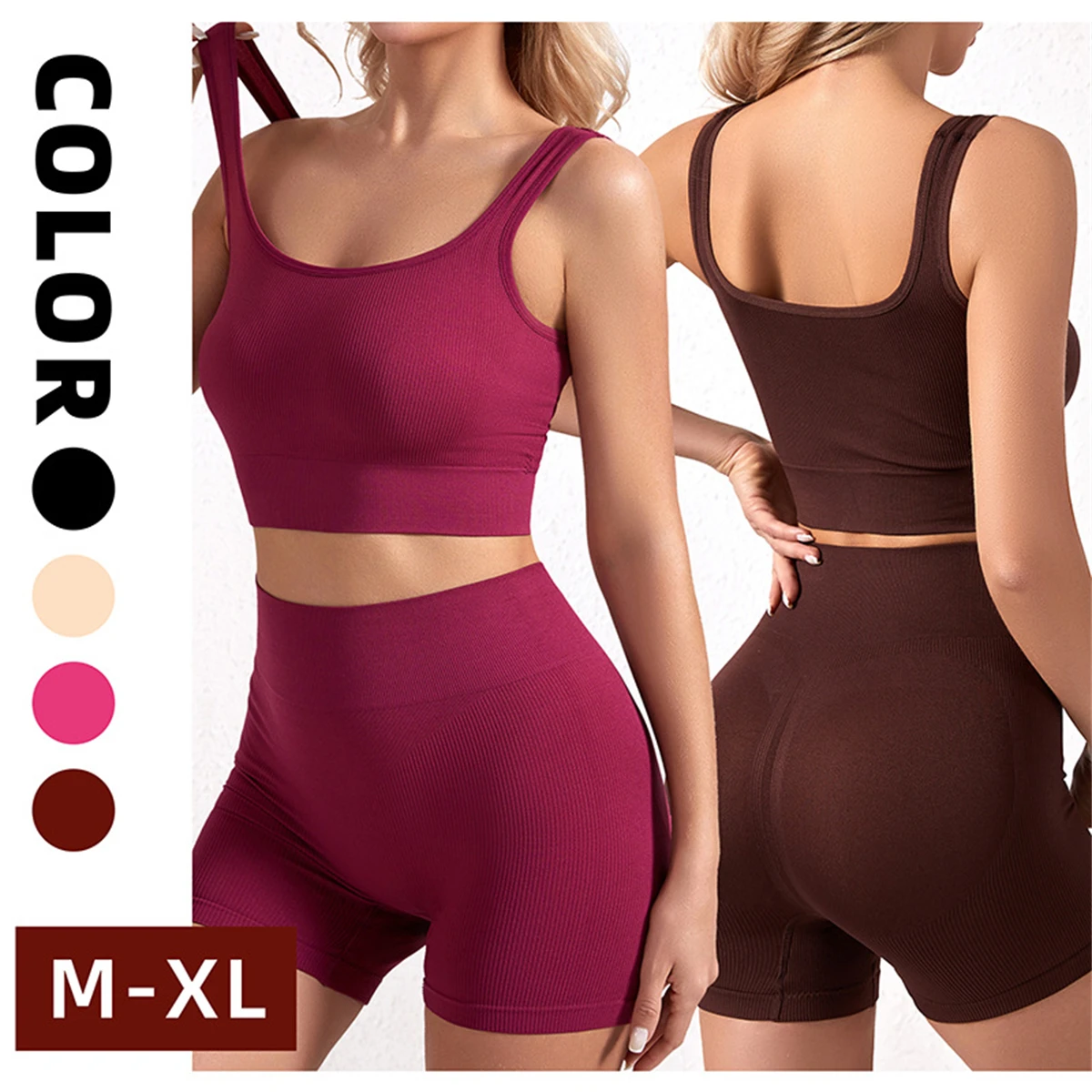 Sports Style Girls Bralette Lingerie For Women Suit Sports Comfortable Traceless Tunic Solid Color Cotton Soft Boxers Suit