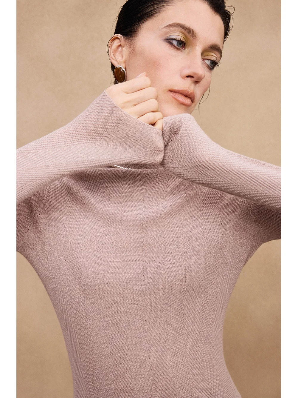 

Женский трикотажный свитер Mannala Original Mid-High Ne 3D с волнистым узором, базовый слой, из смесовой шерсти, для ношения под одеждой