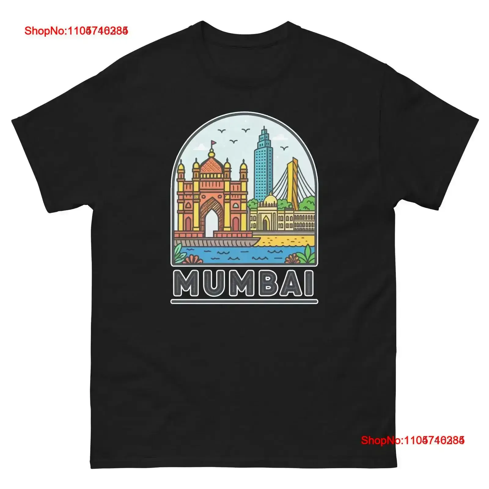 Mumbai World Travel Urban Area City T Shirt vintage Washed Stretched Versatile graphic Breathable Slightly Comfortable vintage