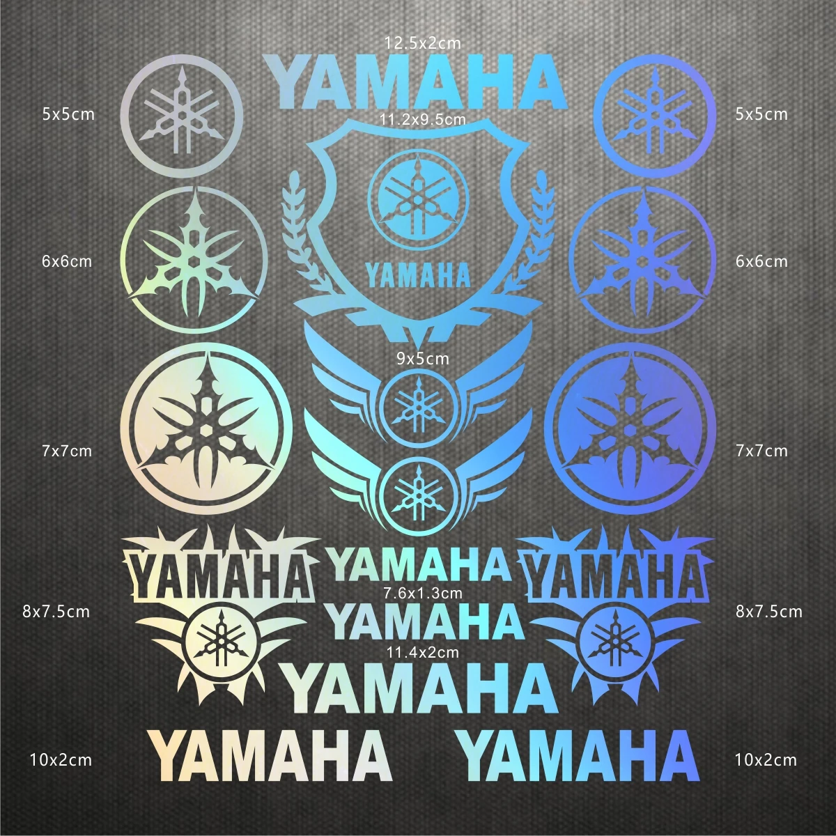 مجموعة ملصقات شعار الدراجة النارية من ياماها