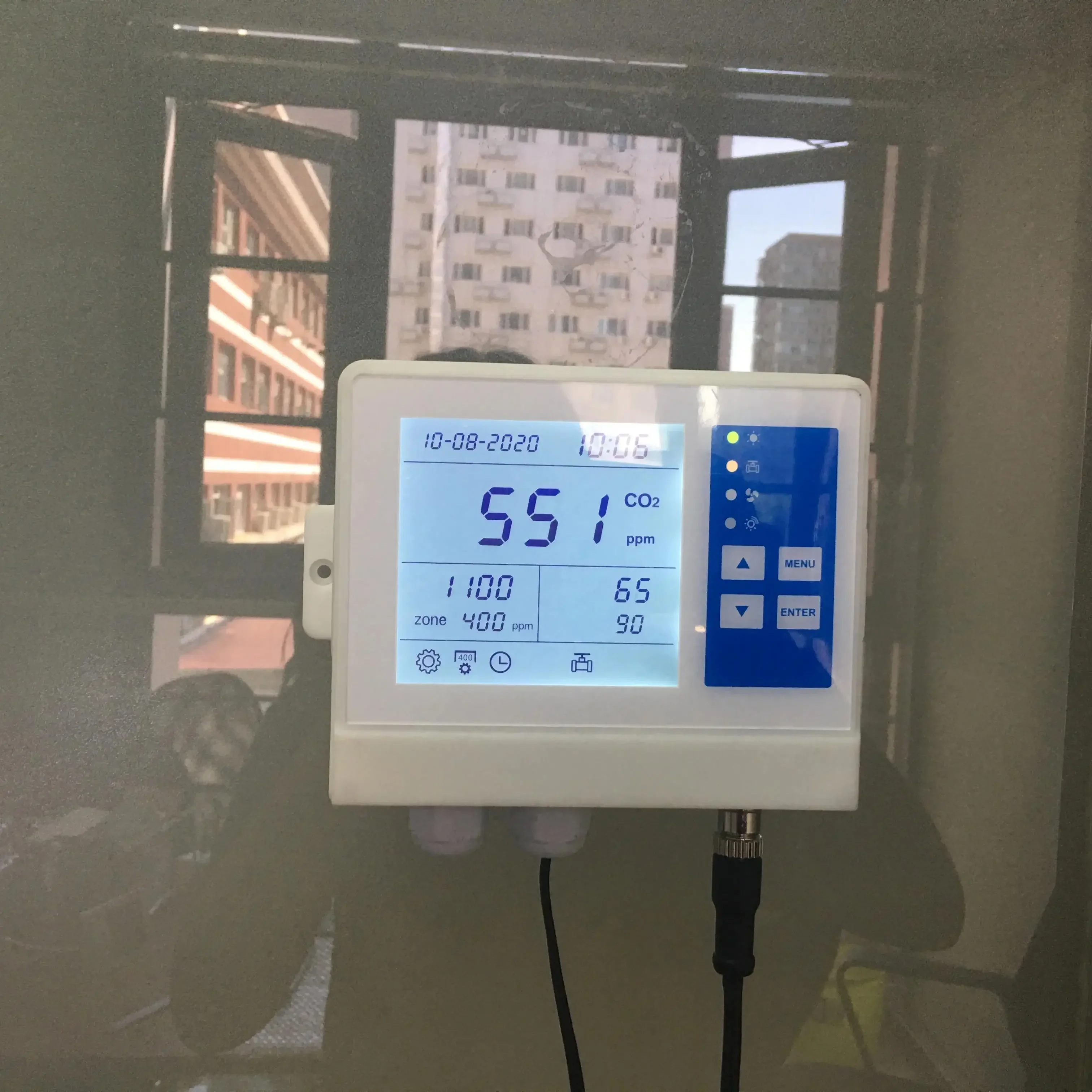 Temperature humidity and Carbon monoxide CO2 controller for greenhouse