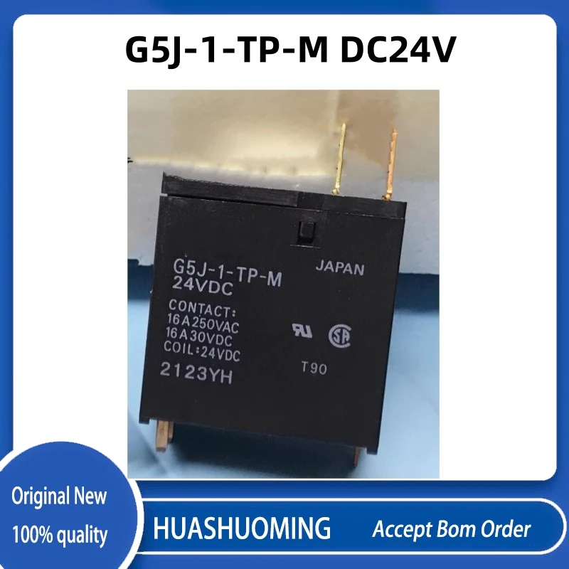 New 10PCS/Lot   G5J-1-TP-M DC24V  G5J-1-TP-M-24V  G5J-1-TP-M-DC24V 3PINS 16A 24VDC