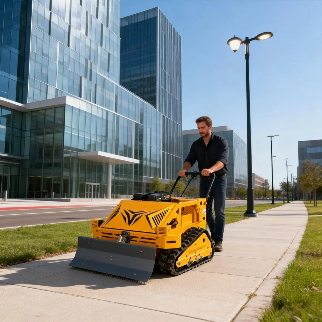 

Customized Thickened Widened Crawler Farm Lawn Mower - Wireless Remote Control CE EPA Certified Self-Propelled Grass Cutter