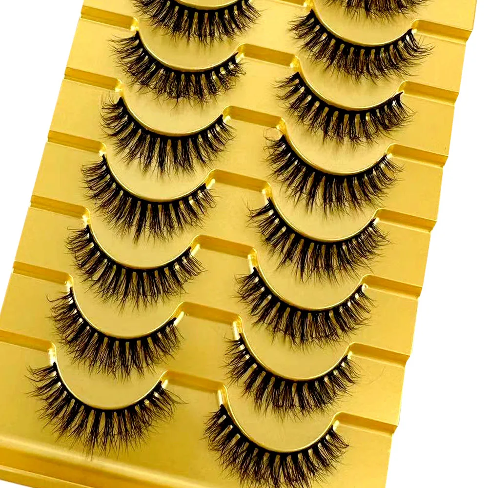38 Stile 10 Paar Natürliche Lange 3D Nerz Falsche Wimpern Make-up-Set Nerz-Wimpernverlängerung Kurze Wimpern – Detail 17
