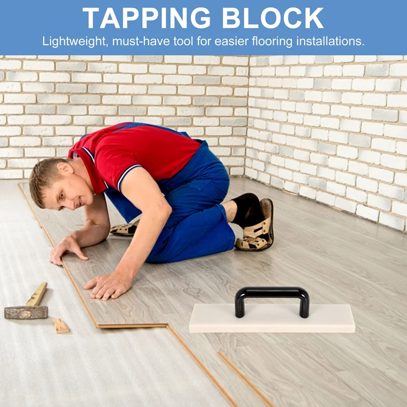 Tapping Block para Vinyl Plank Flooring, Tapping Block com Big Handle, Alongar Ferramentas De Piso, Instalar