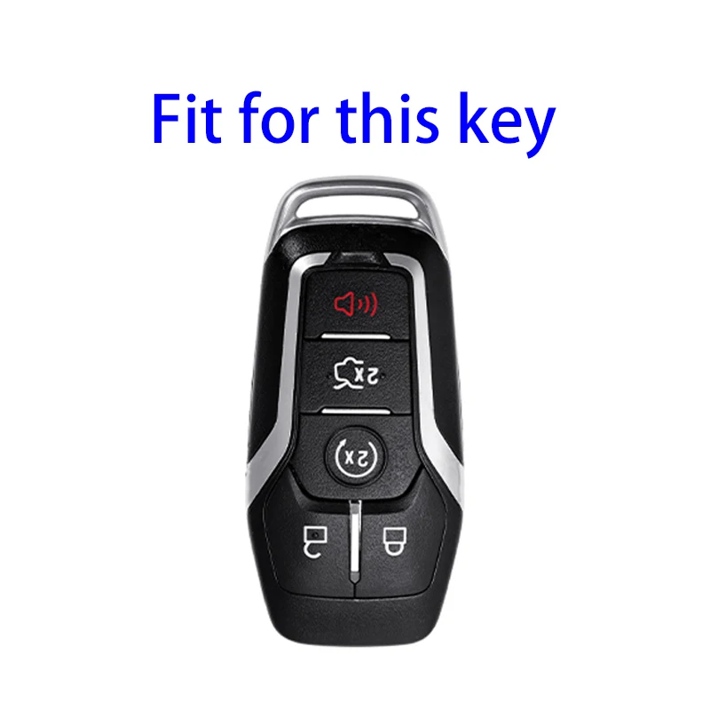Leder TPU Auto Schlüssel Abdeckung Fall Schutz Keychain Für Ford Fusion Mondeo Mustang F-150 Explorer Rand 2015 2016 2017 2018 2019