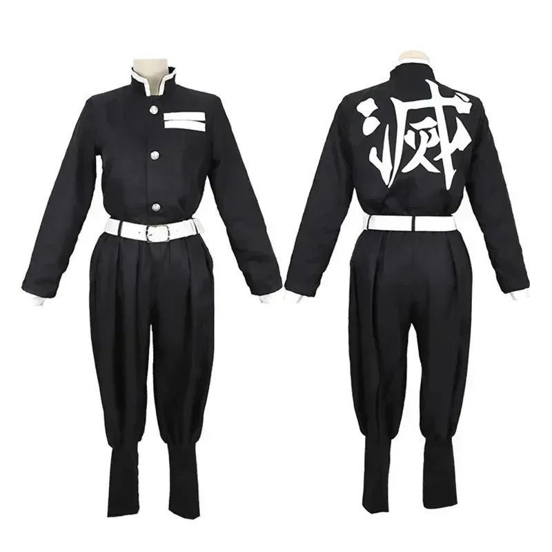 CyAnime Demon Slayer Kimetsu no Yaiba Agatsuma Zenitsu Costume Cosplay donna Kimono uniforme Halloween Christmas Party Clothes
