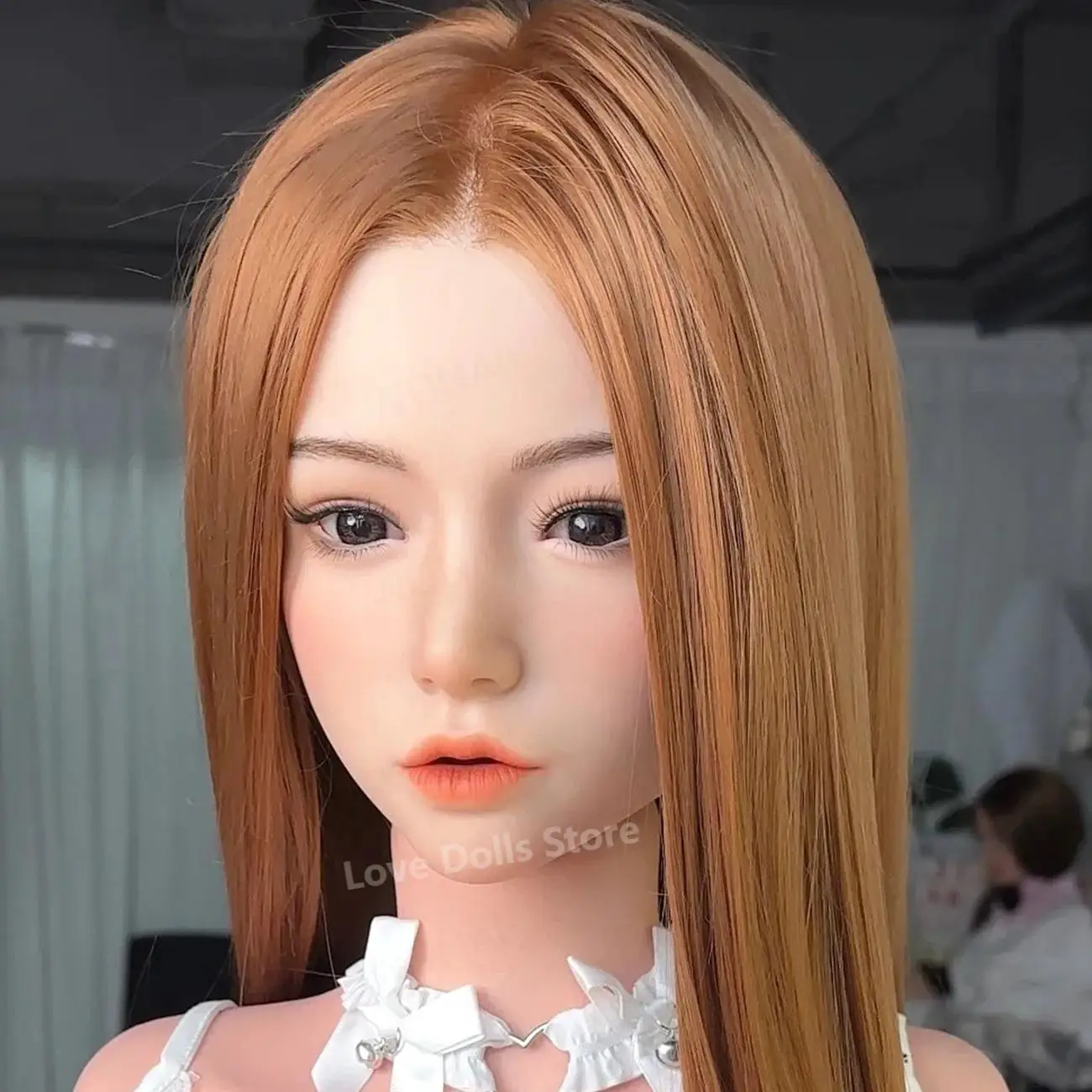 【Wonpaa】Silicone de grau alimentício Grande cabeça TS 498/Y47/Y28 M16 Interface de parafuso boca aberta com dentes língua alunos cavidade oral-1342