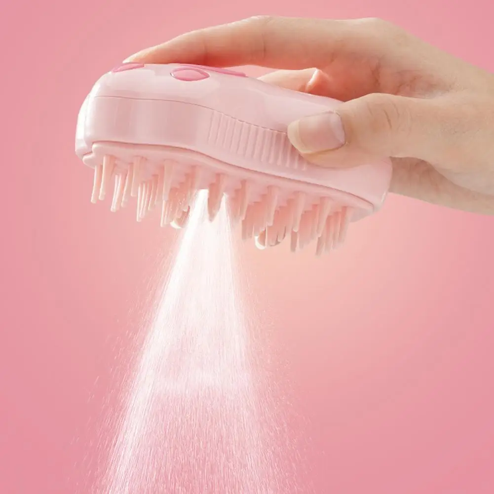 Pet Brush Rechargeable Pet Grooming Comb Steamy Cat Brush Multifunctional Pet Hair Remover Steamer for Gentle Dog Cat Grooming