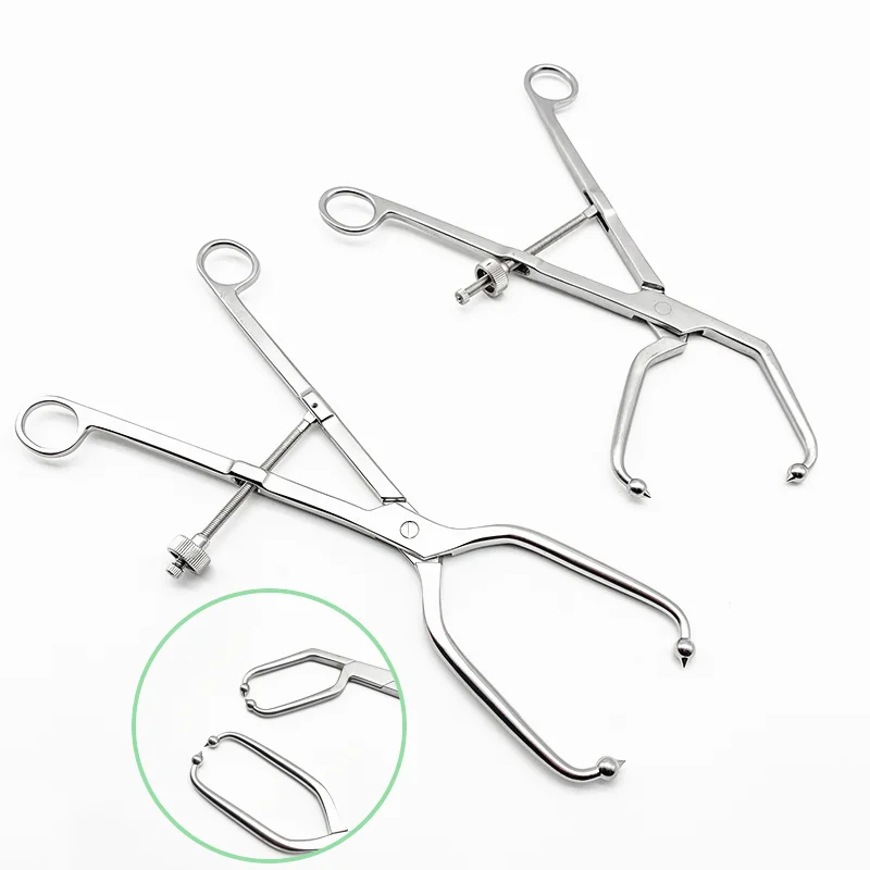 

Orthopedic Acetabular Reduction Forceps Pelvic Lateral Curved Bone Reduction Forcep with Point Reconstructive Plate