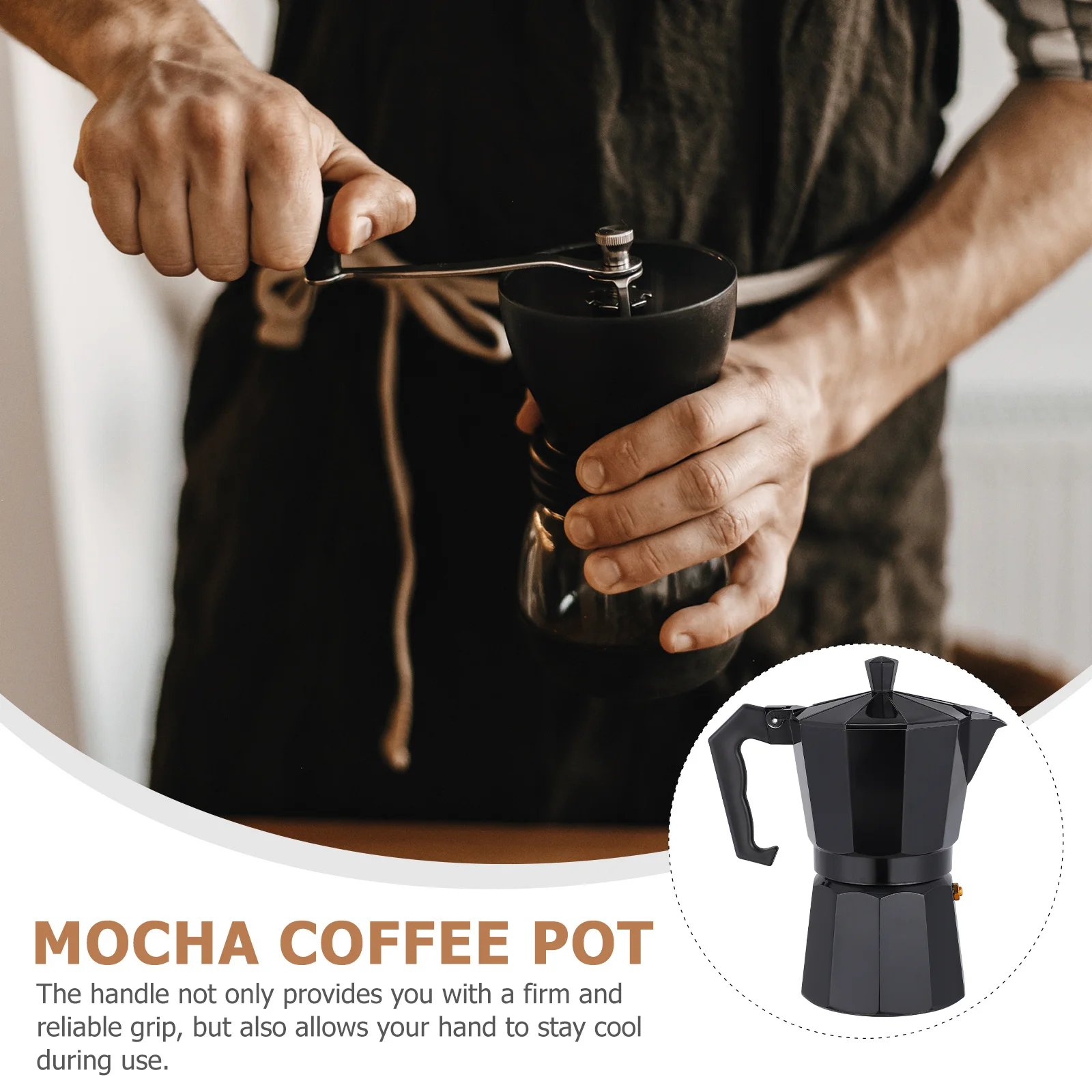 

6 Cups Pot Stovetop Espresso Maker Octagonal Aluminum Mocha Brewer For Home Coffee Pot Office Kitchen Accessories