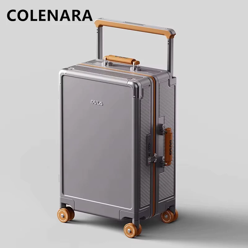 COLENARA maleta de alta calidad ABS + caja de embarque de PC 20 "24" 26 pulgadas bolsas con ruedas de gran capacidad para hombres equipaje de viaje de mano