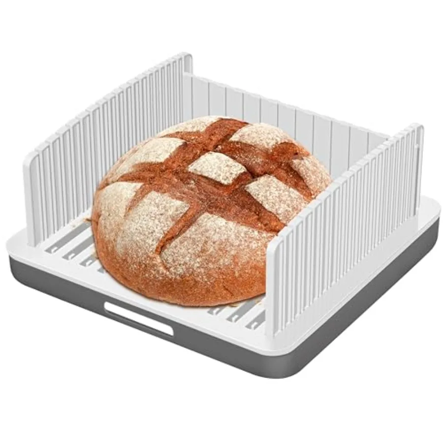 

Upgrade Widen Bread Slicer for Sourdough Rounds 13 Adjustable Large Capacity Wide and Thicknesses Foldable and Compact Cutting