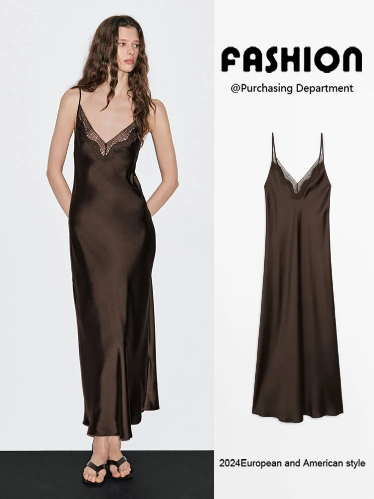 

Spring New Arrival Women's V-ne Thin Strap Dr Long Evening Gown Svel Ball Dr Ele Classy Fem Faion